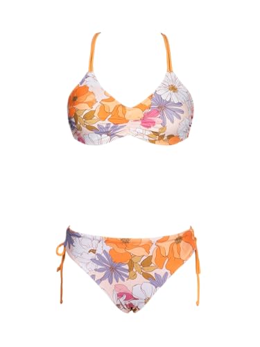 CUPSHE Conjunto de biquíni reversível Lace Up Laderal fato de banho de duas peças