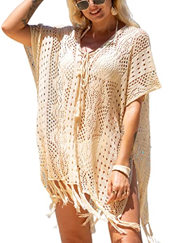 Camisolas e paredes, mulheres sexy biquíni cover up vestido de crochê praia túnica de malha vazar vestido de biquíni verão fato de banho