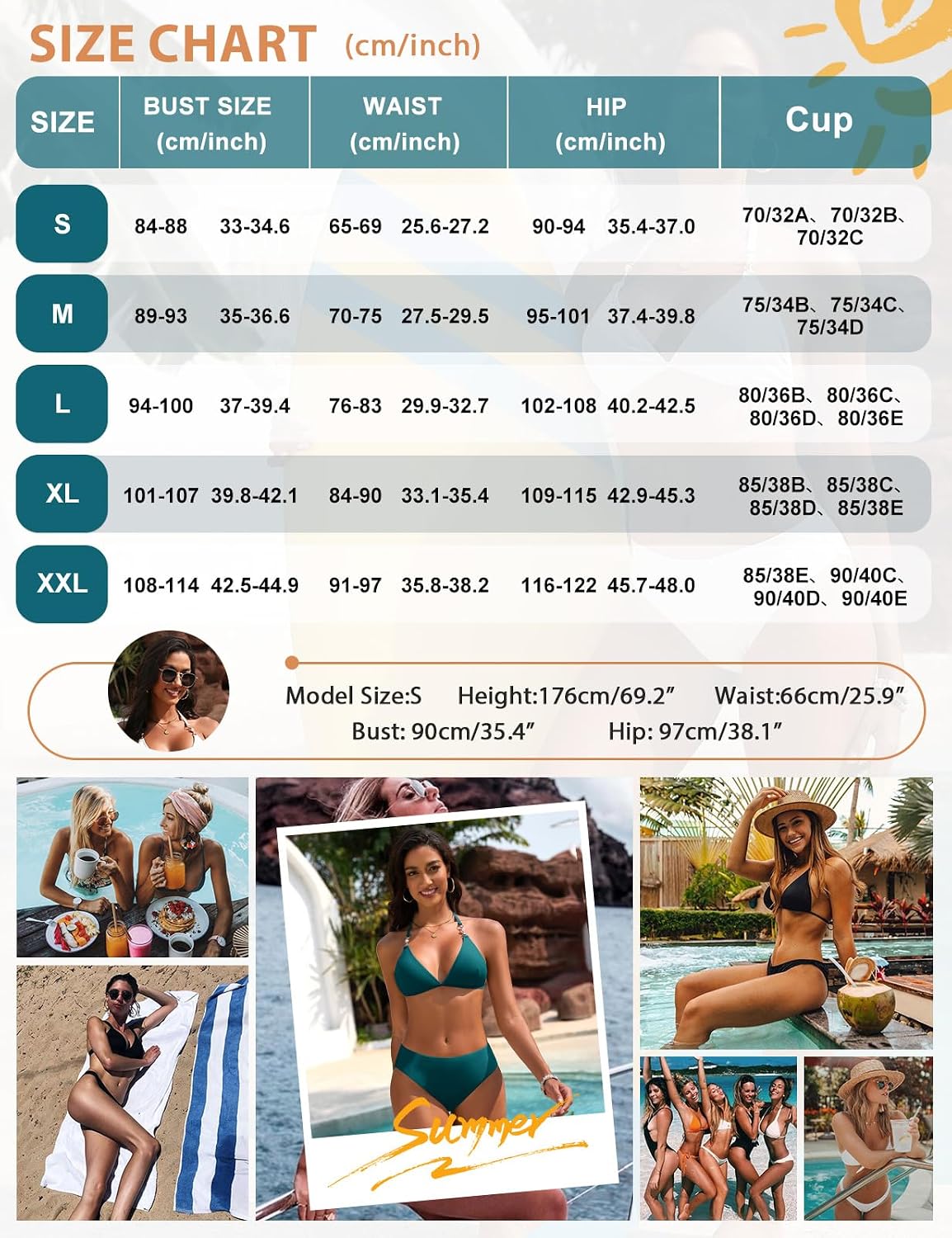 UMIPUBO Mulher biquíni fato de banho 2 peças sexy com triângulo decote em V fato de banho conjunto brasileiro halter cintura baixa laço de duas peças com pérolas praia a natação