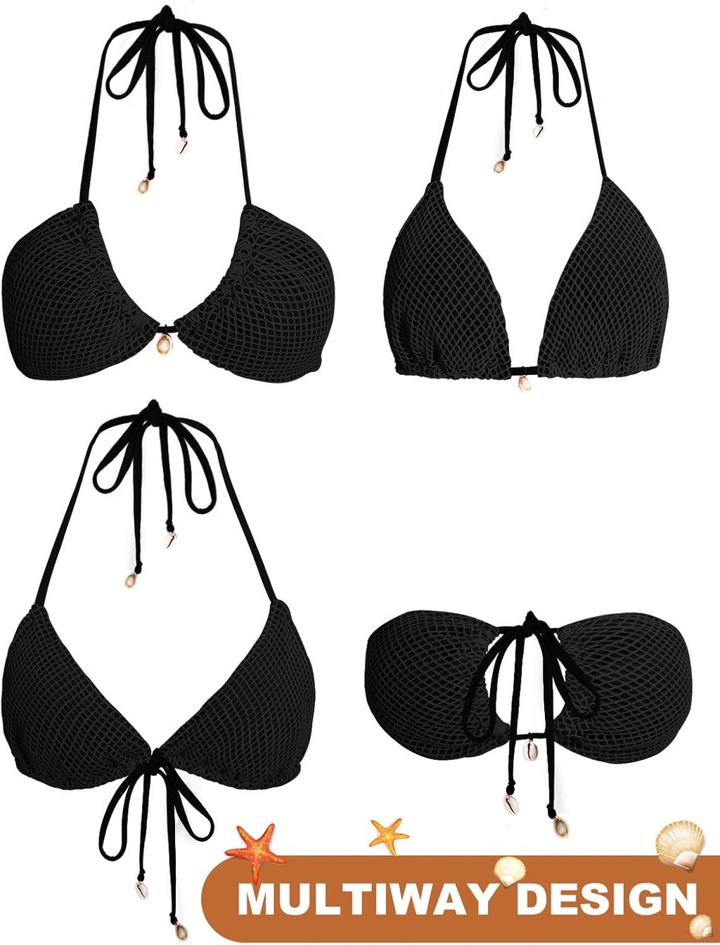 Vancavoo Biquínis mulher brasileiro sexy fato de banho de duas peças push up com triângulo para mulher ajustável Swimwear