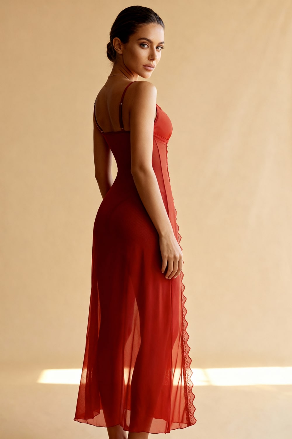 Long nightie Abby Red