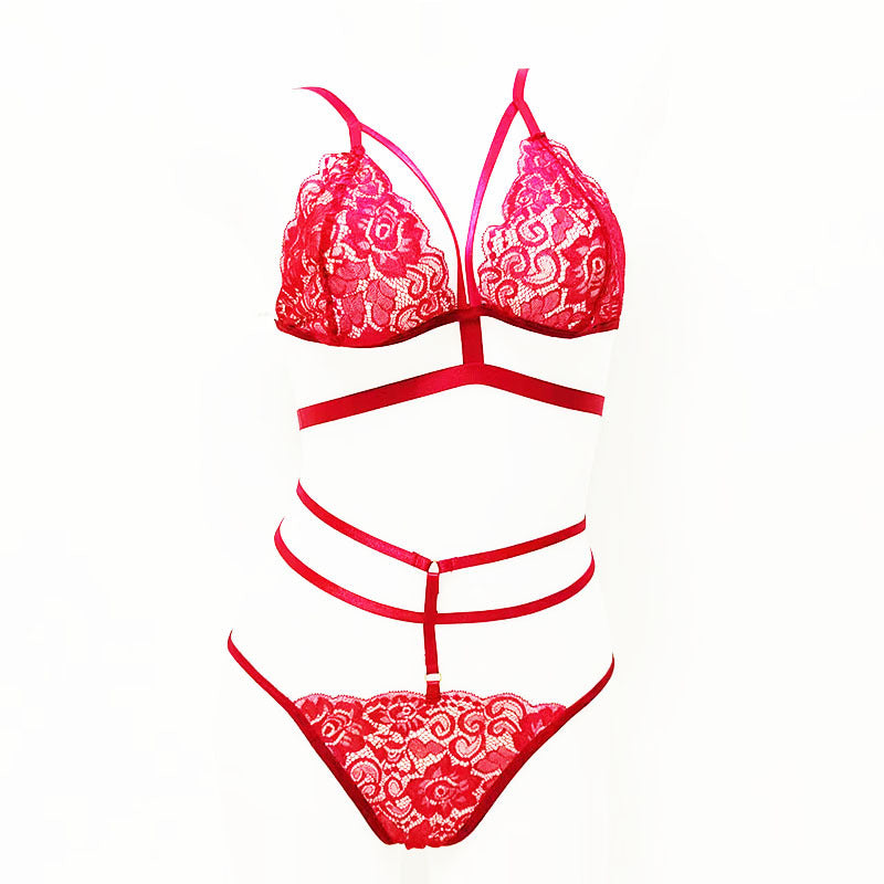 Ensemble Dentelle Multi-Brides, Taille Enroulée